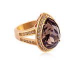 Кольцо «Золото королевы Виктории» капля (размер 17)